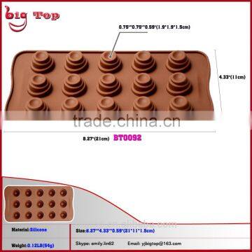 BT0092 New 15 Holes silicone ice container Chocolate Tool Silicone Chocolate Molds