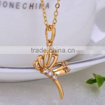 Wholesale wedding chunky statement butterfly necklace in china(AM-D0280-J-B)