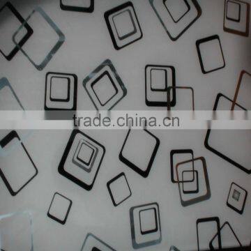 Decorative Wardrobe Sliding Door Ultra Clear White Back Painted Glass photo-2