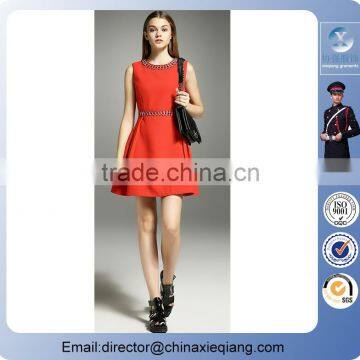 2016 fashion ladies designer facny party dress women red sexy dress