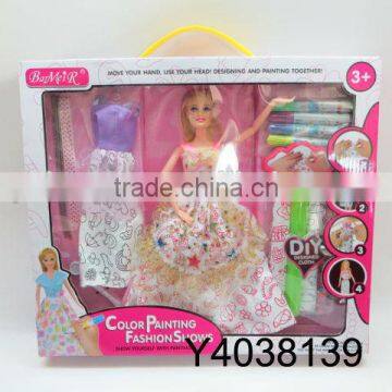 DIY fashion doll,paiting doll,beauty doll with EN71/7P Y4038139