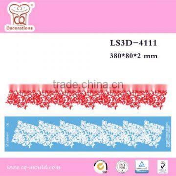 Fondant Decoration Supplies New Design pink color Cake Lace Mat