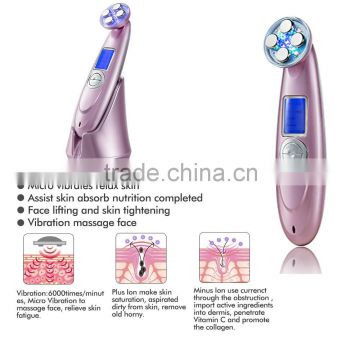 skin yang mini portable with LCD display rf face lifting body slimming device use with meso for skin white brightening