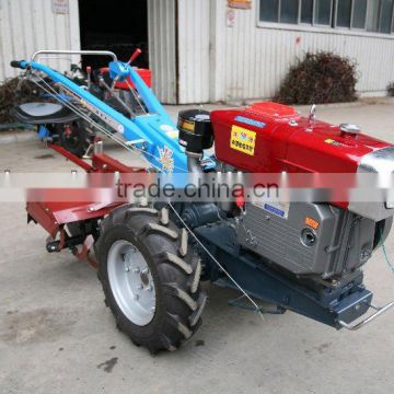 15hp Agricultural Diesel Engine Walking Tractor With Rotary Tiller