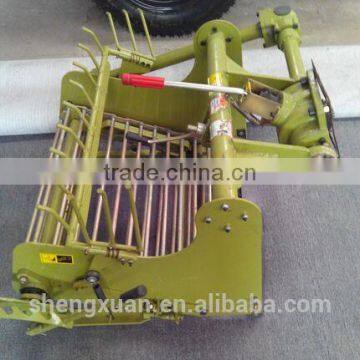walking tractor with harvester