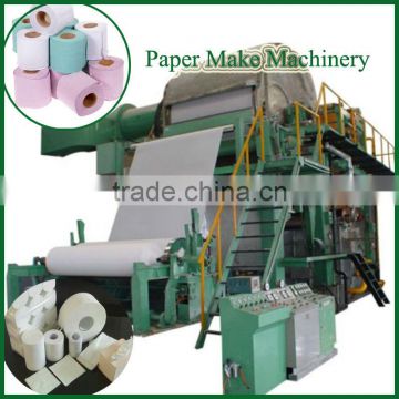 Waste Paper As Raw Materials toilet paper making machine price Productivity Various Level