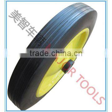 320mm Solid Rubber Yellow Wheel for Tool Carts photo-2