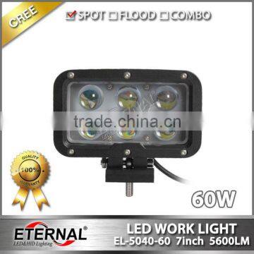 7in 60W high power LED driving light spot working lamp for truck trailer tractor harvester agriculture equipments machinery