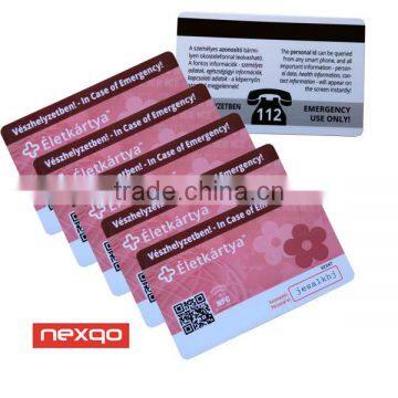 CMYK Printed Gold Hot Foil Stamping Membership Card PVC VIP Card