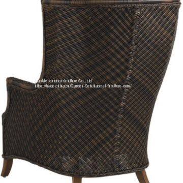 High Back Chair 10cm Seat Cushion Back Pillow Coffee Table Metal Table Top photo-2