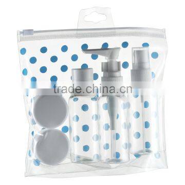 YUHUI Clear Wash Kit _2NUL_Set of 5 Bottles -Travel Organizer Empty Bottle Set photo-2