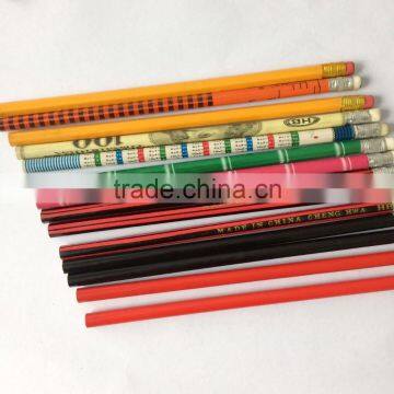 OEM logo printing standard yellow hb pencil