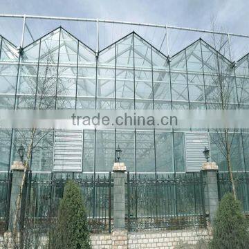 Venlo Type Glass Panels Agricultural Multi-Span Greenhouse With Sun Shade &Control System photo-2
