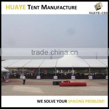 Windproof temporary fabric tent structures for events