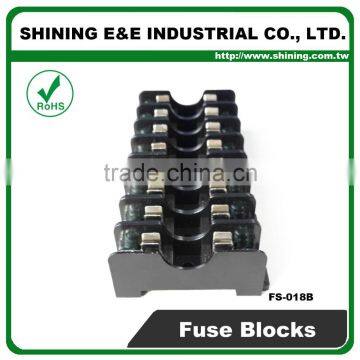 FS-018B 600V 10 Amp 8 Way Midget Type Din Rail Glass Fuse Carrier photo-5