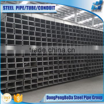 black hollow section welded 180*180mm square iron pipe