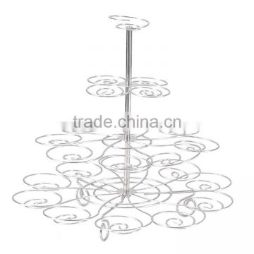 4-tire solid metal display stand for wedding cake