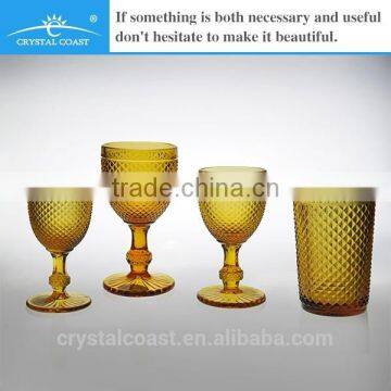 Wholesale Crystal Czech Republic Diamond Shape Wine Glass; Wedding Champagne Cup; Imitation Party Glassware photo-2