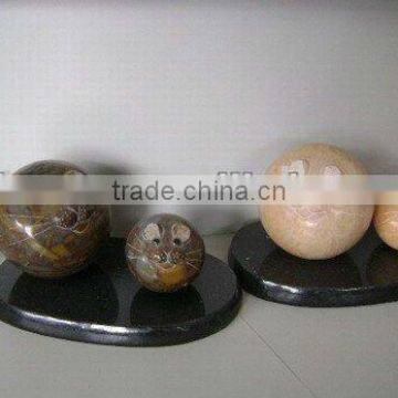 Double mouse marble stone sculpture