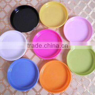 Wholesale cheap garden flower pots round colorful plastic saucers