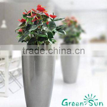 Round plastic garden pots for home and garden