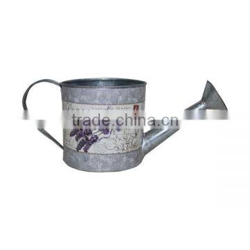 Lavender Garden Watering Can Metal Flower Pot Metal Planter