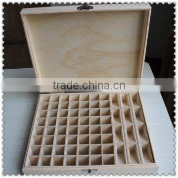 Antique new arrival handmade unfinished charismatic large wooden essential oil box wholesale