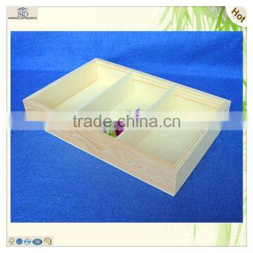 Stylish Custom Size Hotel Hall Use Pine Wooden Tray photo-2