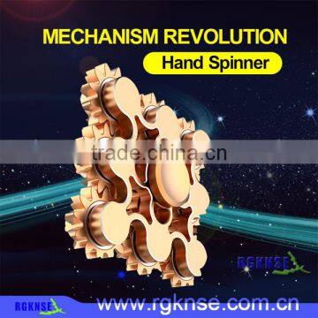 RGKNSE 9 Gear Linkage Hand Spinner 188 Bearing Metal Fidget Spinner Mix Color Match Aluminum alloy Fidget Toy Wind Spinner