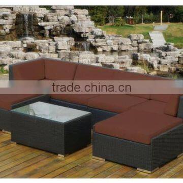 Outdoor Modern Rattan 6-seater All Weather Gorgeous Sofa Set