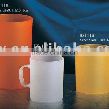 plastic coffee mug