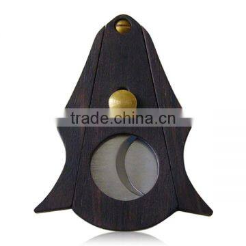 Black Walnut Wood Cigar Cutter photo-3