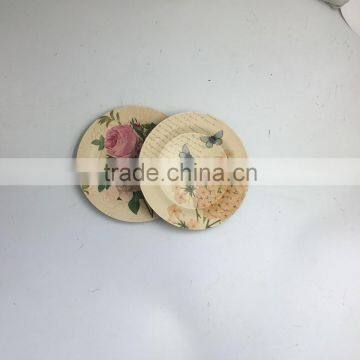 Chinese Factory Bamboo Fiber Dinner Plates With Best Desgin