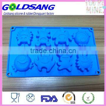 6 Heart Shape Cake Soap Mold Flexible Silicone Candy Chocolate Mould photo-3