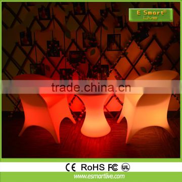 Outdoor LED furniture / clear magic LED glowing seat / led bar chair