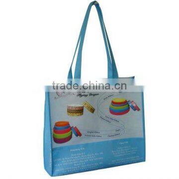 Shopping bag with heat-stamp printing