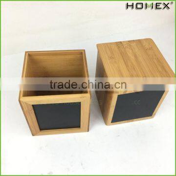 Bamboo Chalkboard Food Storage Bin Kitchen Storage Box Homex BSCI/Factory photo-6