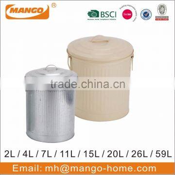 Unique Garage Diamond Plate Galvanized Steel Dustbin photo-6
