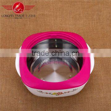 Household 3pcs Plastic Casing /stainless Steel Heat Preservation Lunch Box/ Food Warmer photo-5