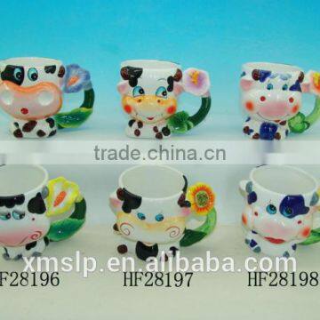 ceramic cow shape mug