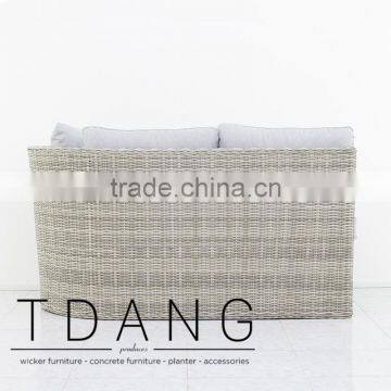 Dreux Left Hand Wicker Bench - Outdoor Patio Furniture - Vietnam Wicker Furniture photo-5