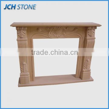 Nature stone sandstone marble fireplace mantel