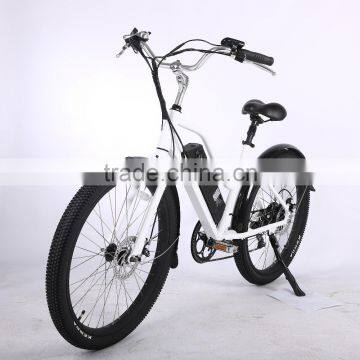 hot selling 26x2.35 tire electric bike brushless electric beach cruiser bike