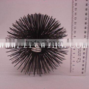 6" card wire round chimney brush