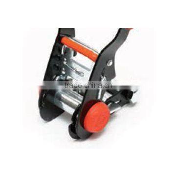 1" RATCHET BUCKLE IN ZINC & ELECTRIC BLACK PLATE / WITH STREAMLINE SHAP AND PLASTIC GRIP photo-4