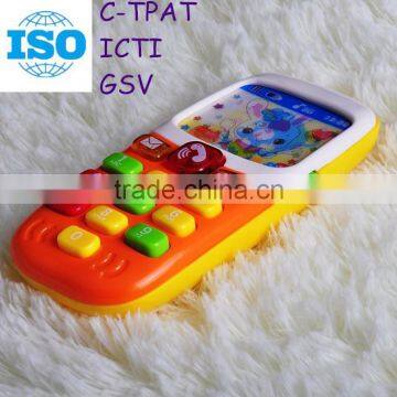 2015 New Hot Mobile Phone Toy for Kids From Icti Approved Manufacturer OEM&ODM Cellphone Toy With Music for Baby photo-3