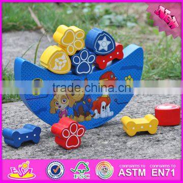 2016 new design educational wooden balance toys for toddlers W11F068