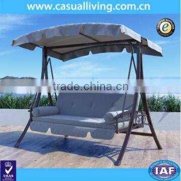 Outdoor Porch Swing Bench Chair with Canopy and Cushions