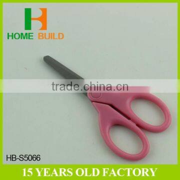 Factory Price HB-S5066 Safety Rubber Handle Blunt Tip Scissors photo-3