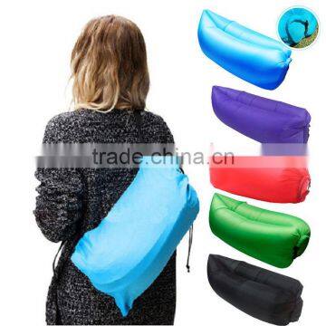 2016 Portable Sofa Lazy Sofa Fast Inflatable Air Sleeping Bag Camping Bed Beach photo-3